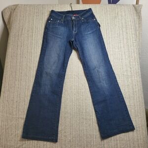 Boom Boom Jeans‎ Womens Jeans Size 5 Flare Stretch Denim Y2k 2000s Distressed